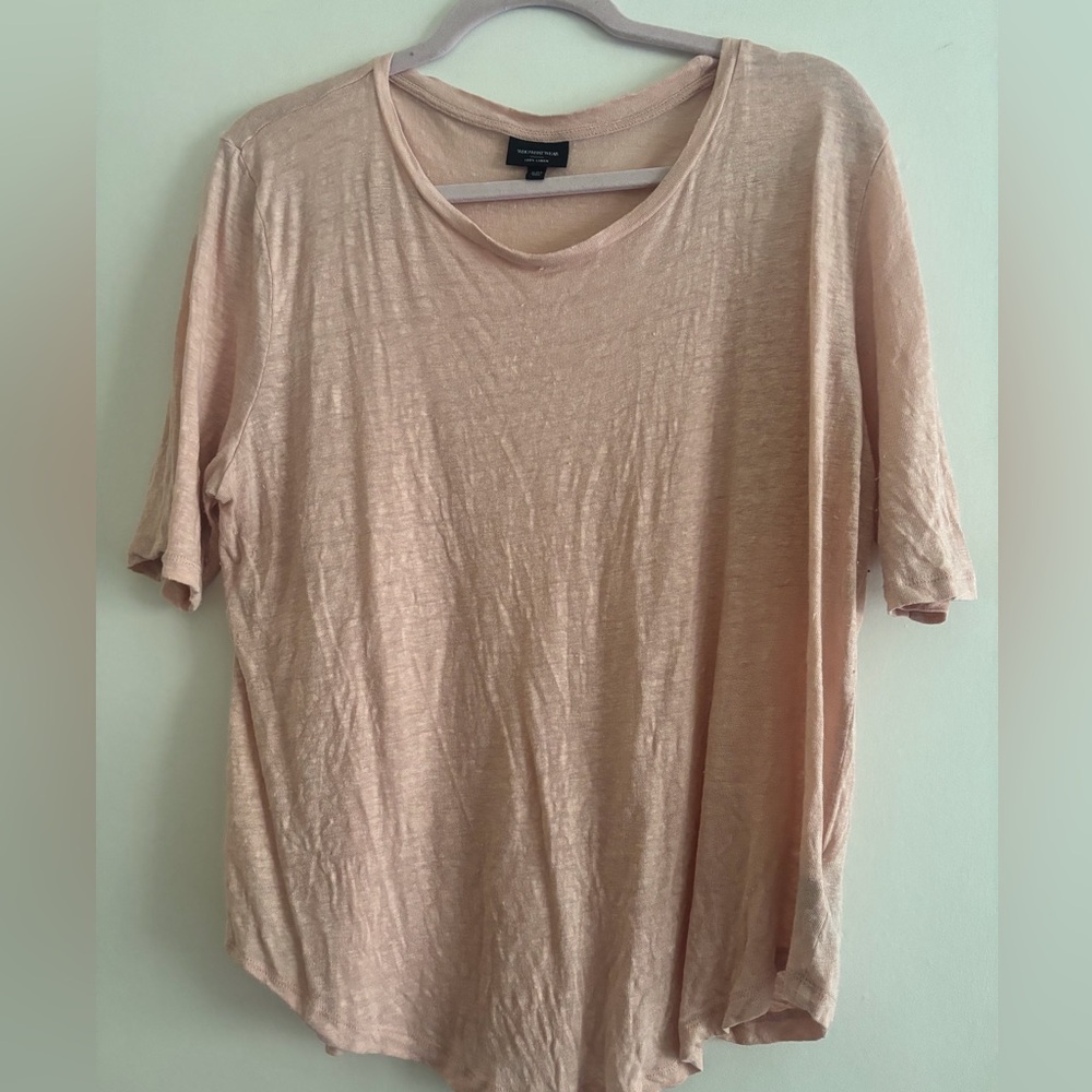 WhoWhatWear 100% Linen Top 2x